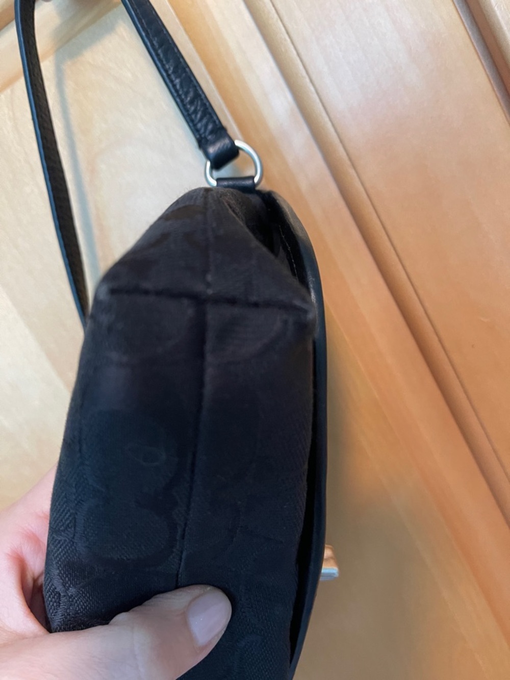 Coach Black Wristlet - Classic C pattern - Picture 9 of 10